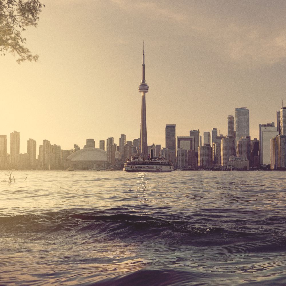 The CN Tower and Toronto towers in early light